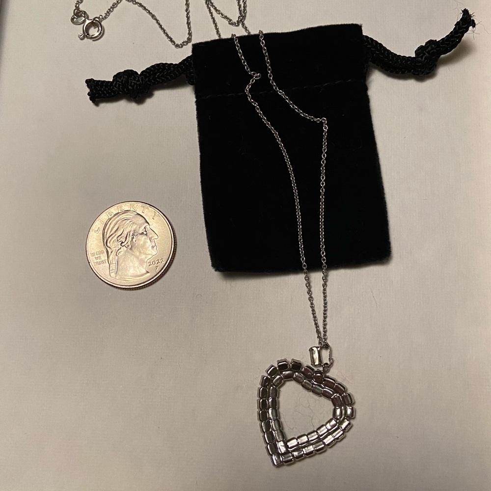 Heart Shaped Gemstone Necklace